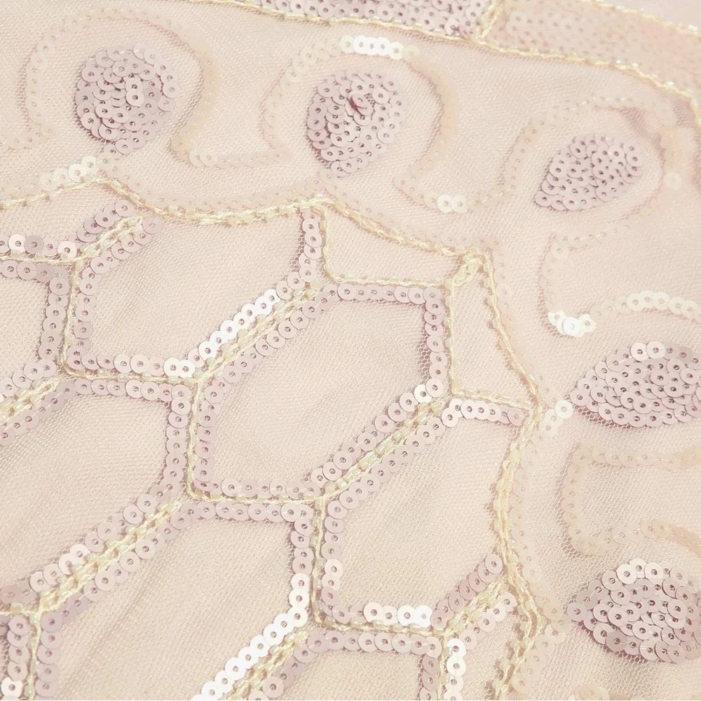 Metme Women's 1920s V Neck Sexy Straps Gatsby Party Dress Vintage Sequin Party - Picture 6 of 10